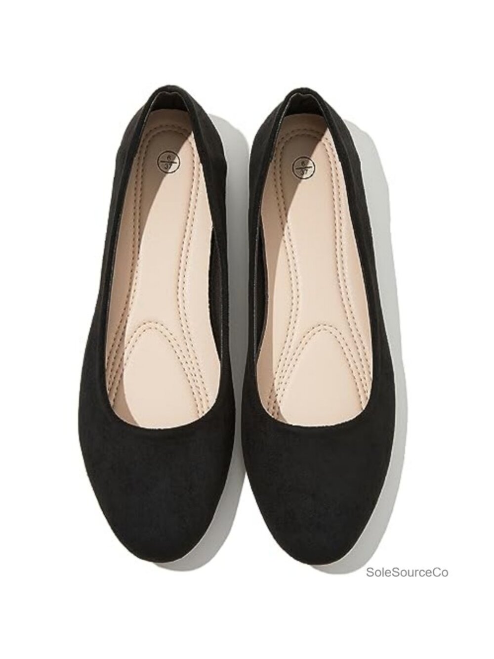 Women's Round Toe Ballet Flats Comfort Memory Foam Dressy Work Shoes